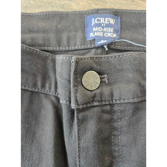 J. Crew Factory Flare Crop Black Jeans in All-Day Stretch Size 33 NWT - Picture 6 of 10